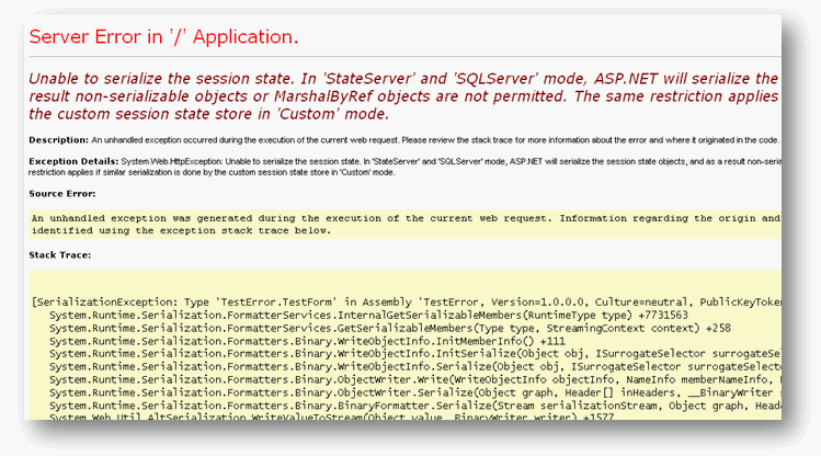 SQL Server Session State Problems - SDN