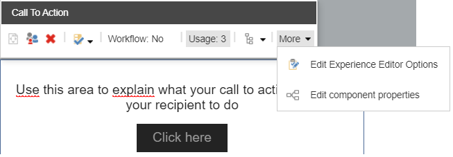 Select the Edit component properties option