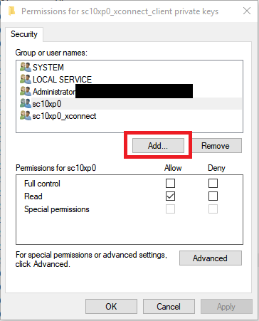 Grant the tenant service access to xConnect | Sitecore Documentation