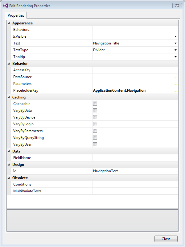 Change the properties of a component | Sitecore Documentation
