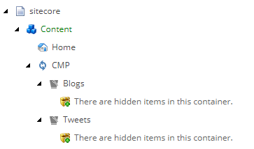 CMP item buckets