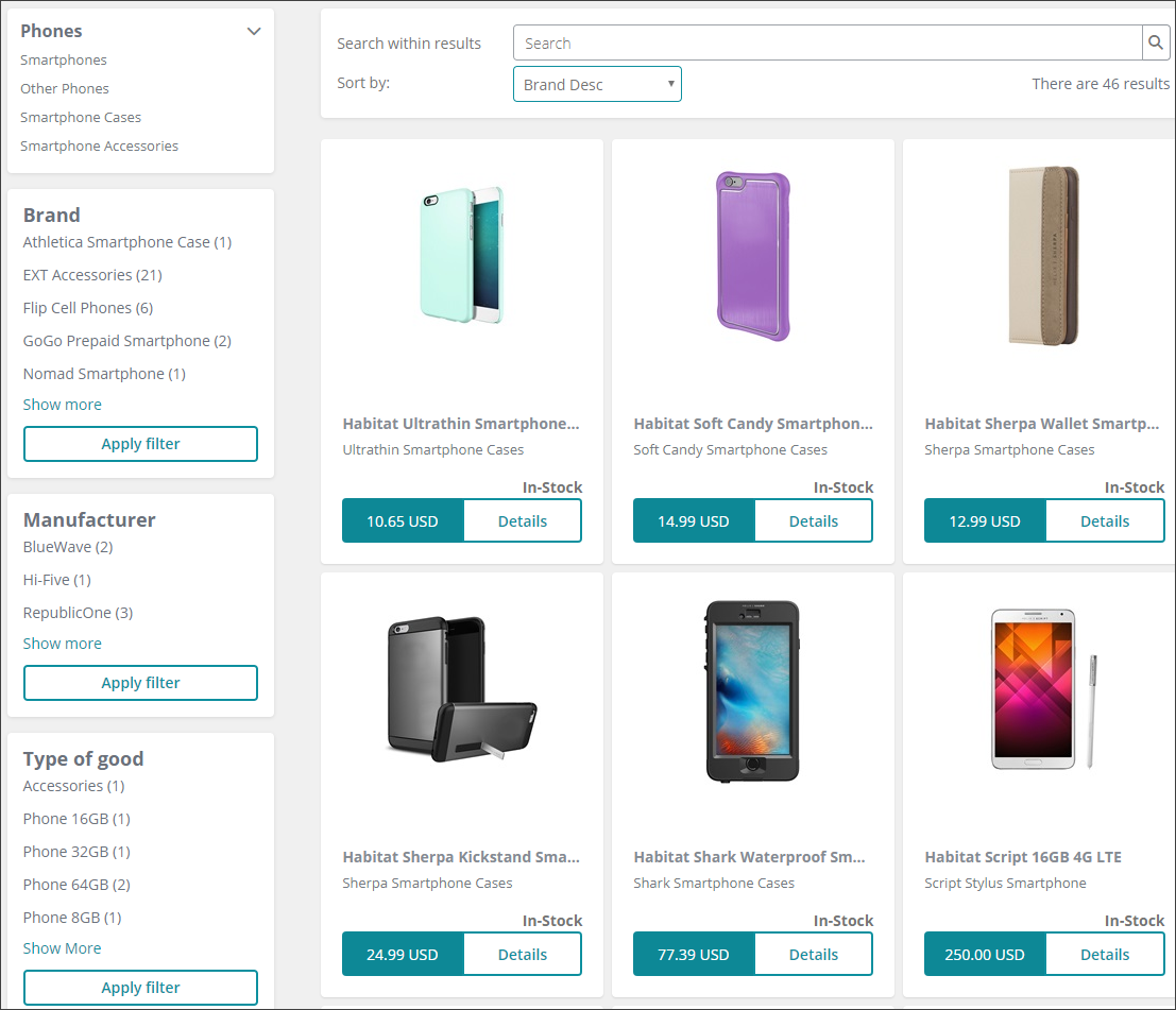 Category page on the live storefront.