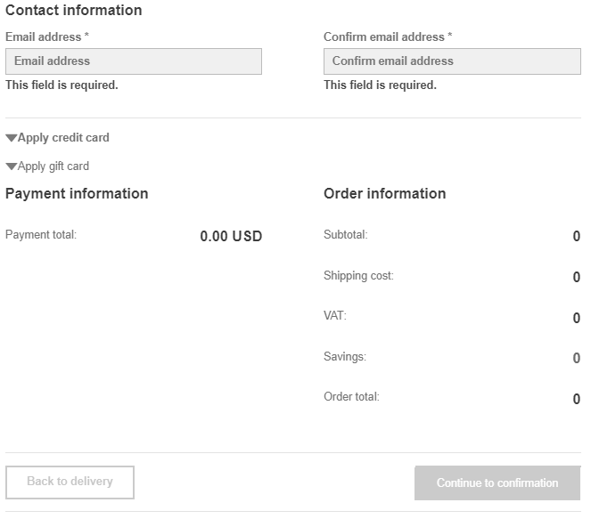 Billing rendering in the Experience Editor