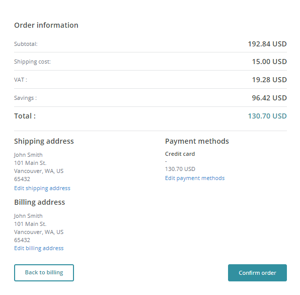 Review rendering on the live storefront
