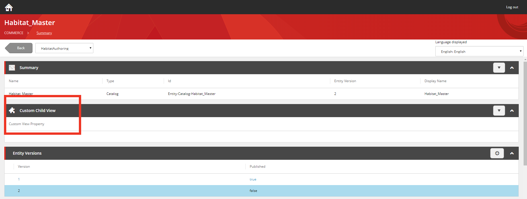 Example of a custom child view