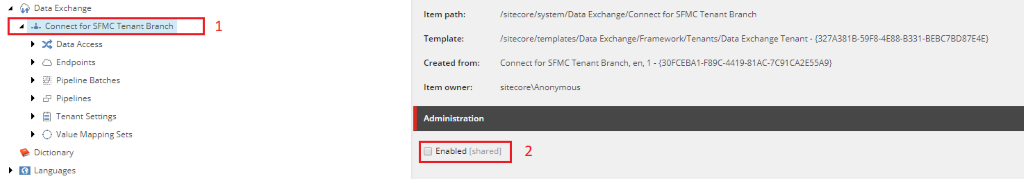 Enable a tenant