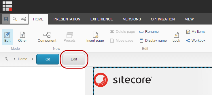 The Edit button in the Navigation bar