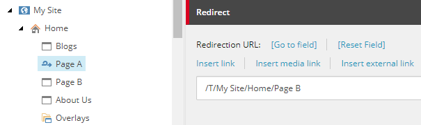 URLをリダイレクトする | Sitecore Documentation