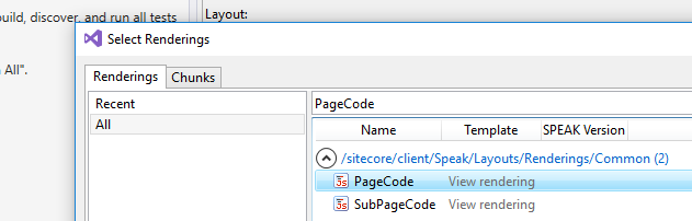Insert PageCode rendering