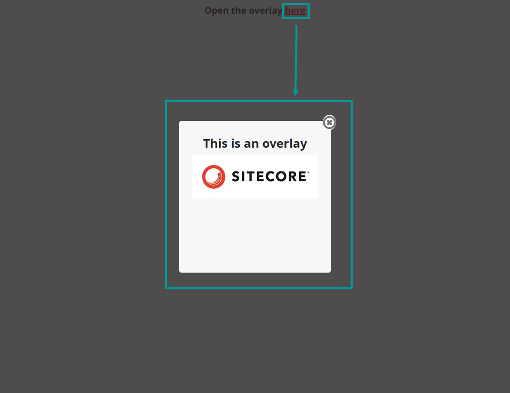 オーダー・リクエスト ページ オーバーレイ リンクを作成する | Sitecore Documentation