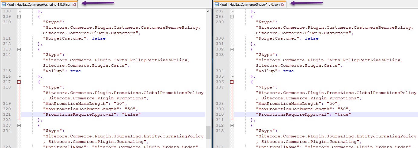 Configuration file settings