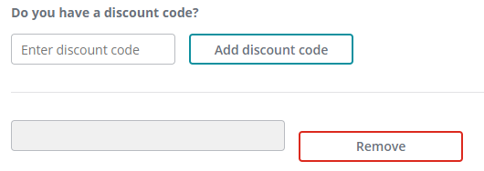 Promotion Codes rendering.